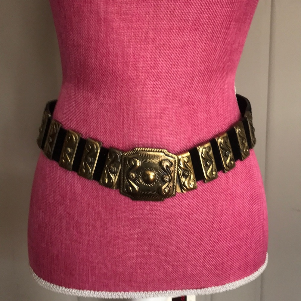Vintage Ann Taylor Black Suede Waist Belt